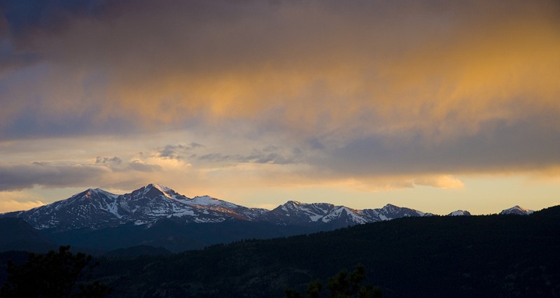 Watching the sky clear after a storm.