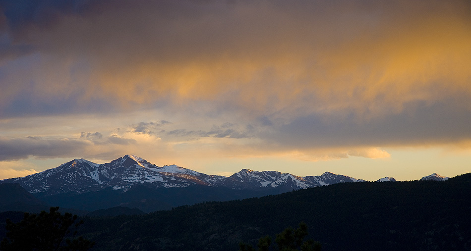 Watching the sky clear after a storm.